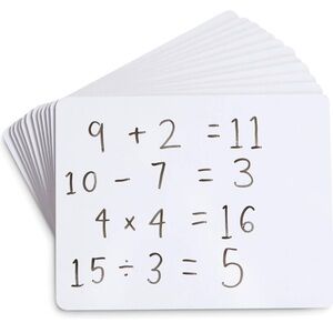 Individual white erase boards in sets of 10